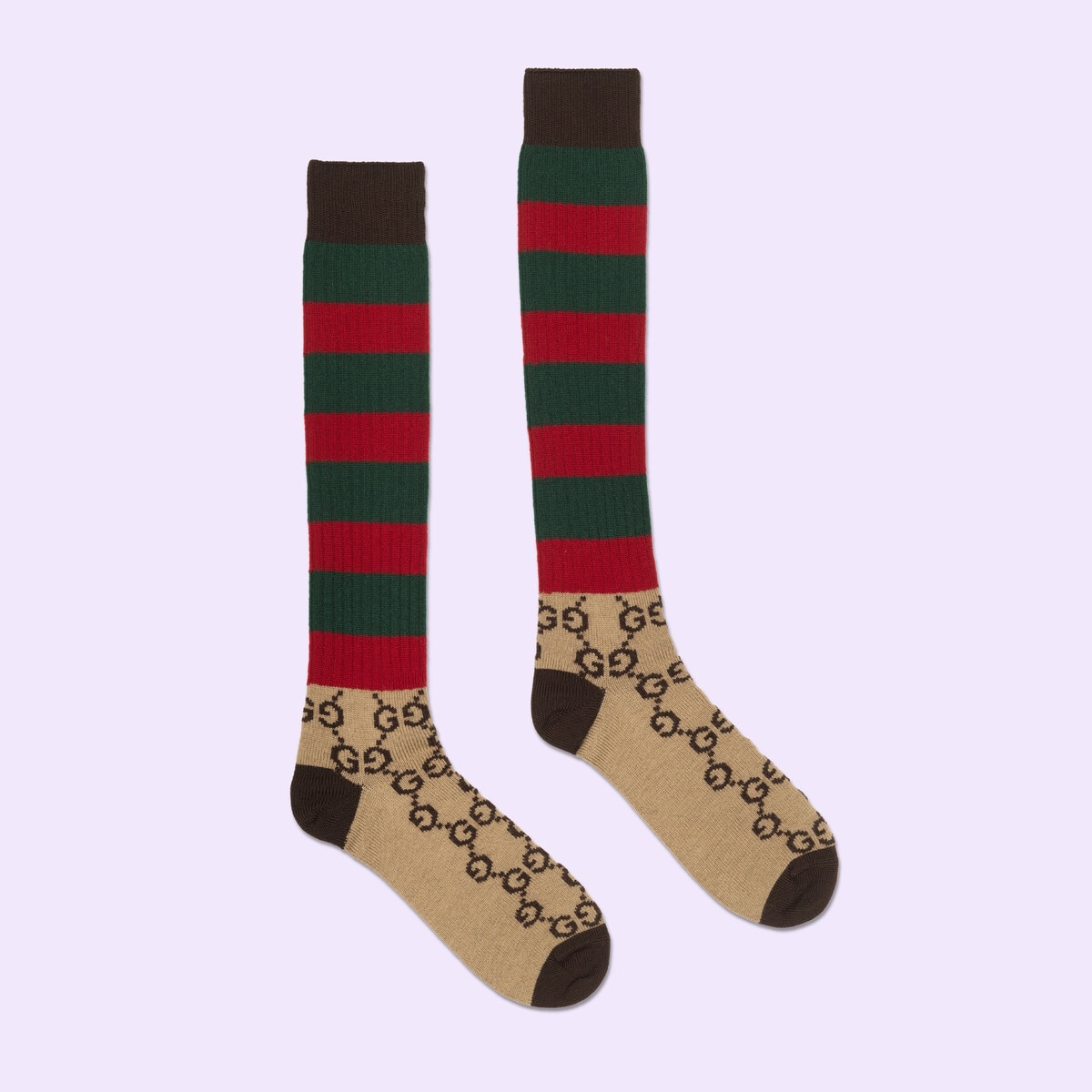 GG striped wool socks - 2