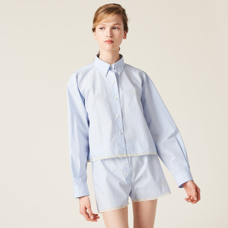Miu Miu Poplin boxer shorts outlook