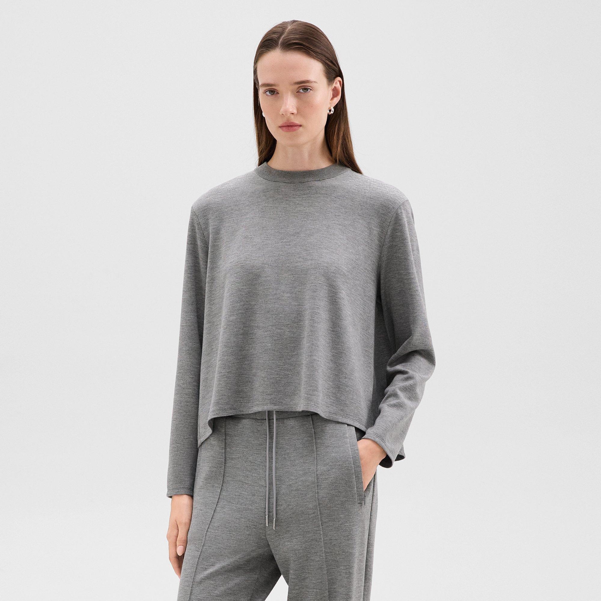 A-Line Sweatshirt in Double-Knit Jersey - 2
