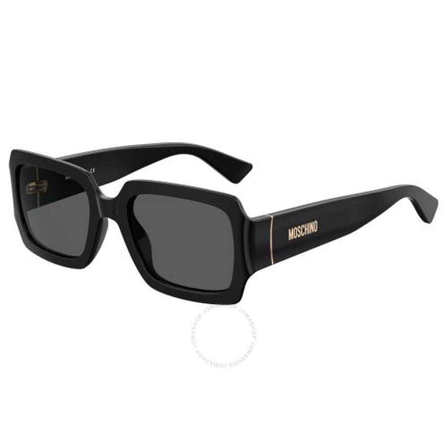 Moschino Grey Square Ladies Sunglasses MOS063/S 0807/IR 53 - 1