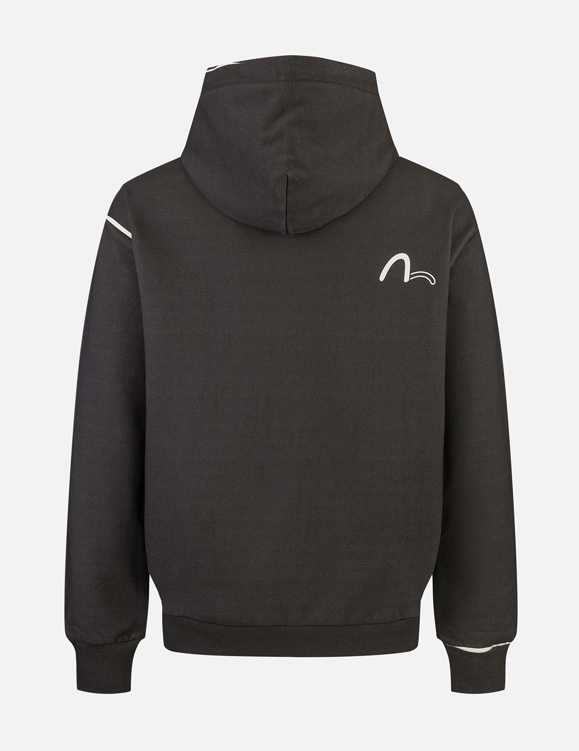 Logo and Seagull Print Relax Fit Hoodie - 2