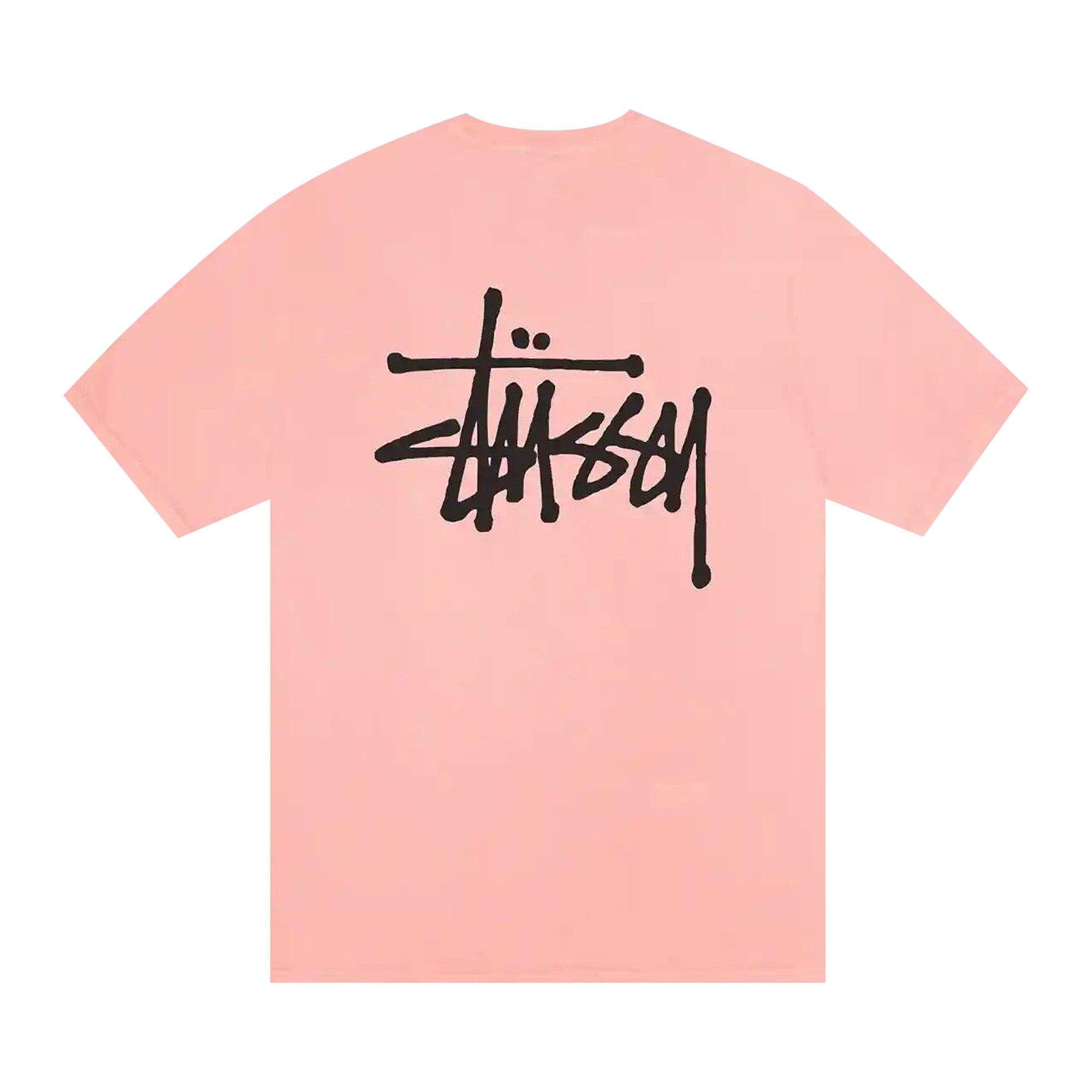 Stussy Basic Pigment Dyed Short-Sleeve Tee 'Coral' - 2