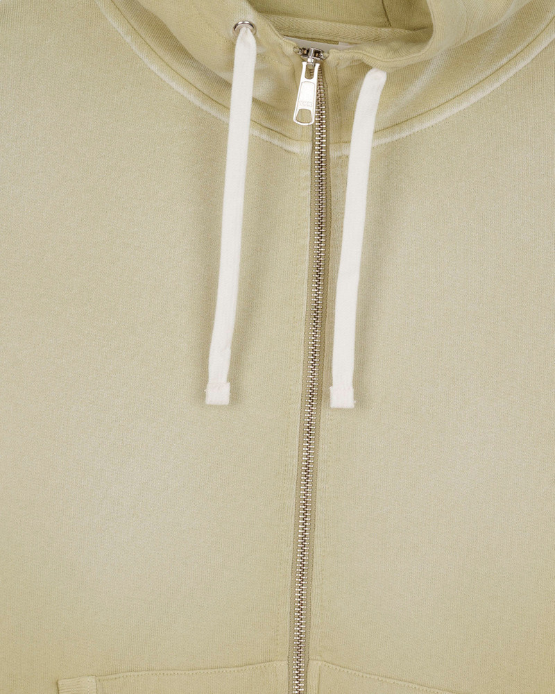 Padded Elbow Zip-Up Hoodie - Sand 3