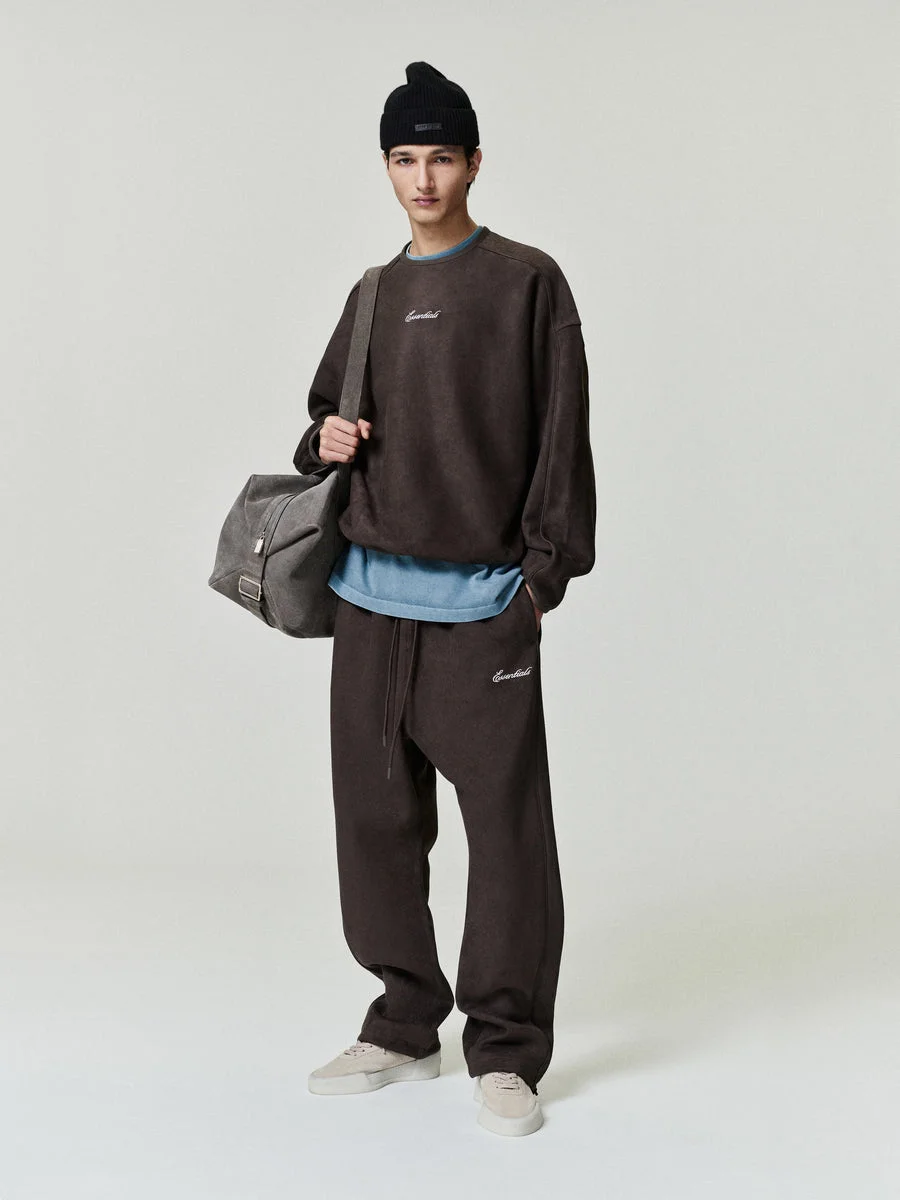 Suede Fleece Signature Relaxed Pant - 1