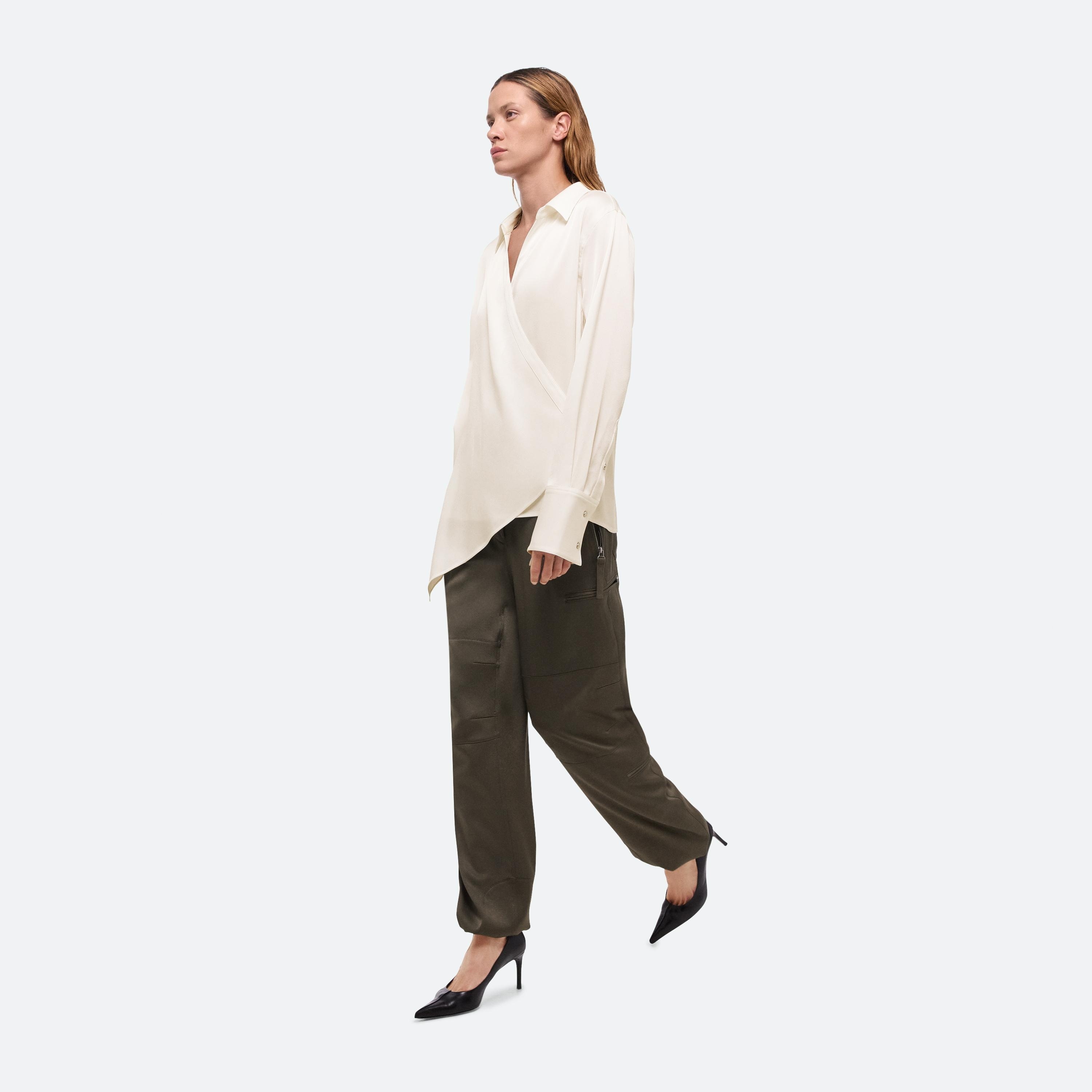 RELAXED WRAP SHIRT - 7