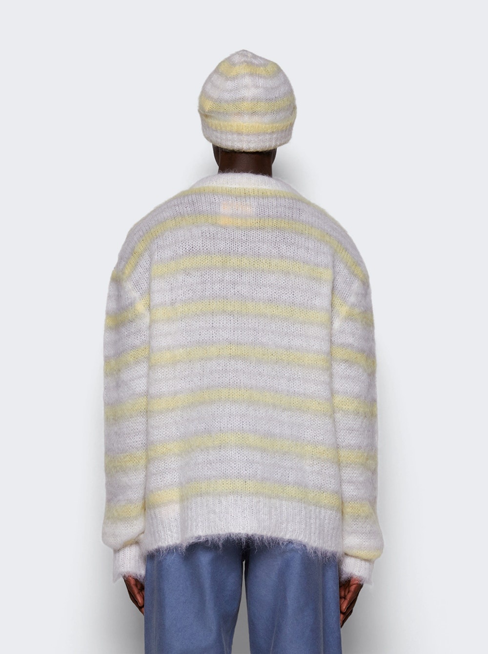 Long Sleeve Mohair Sweater Lily White - 5