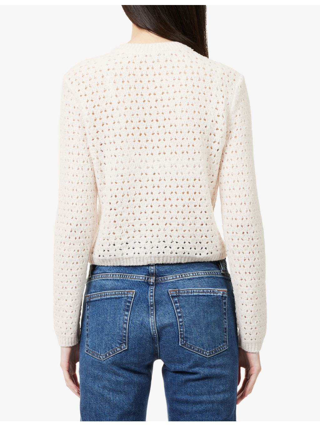 The Chenille Round-Neck Wool-Blend Cardigan - 4