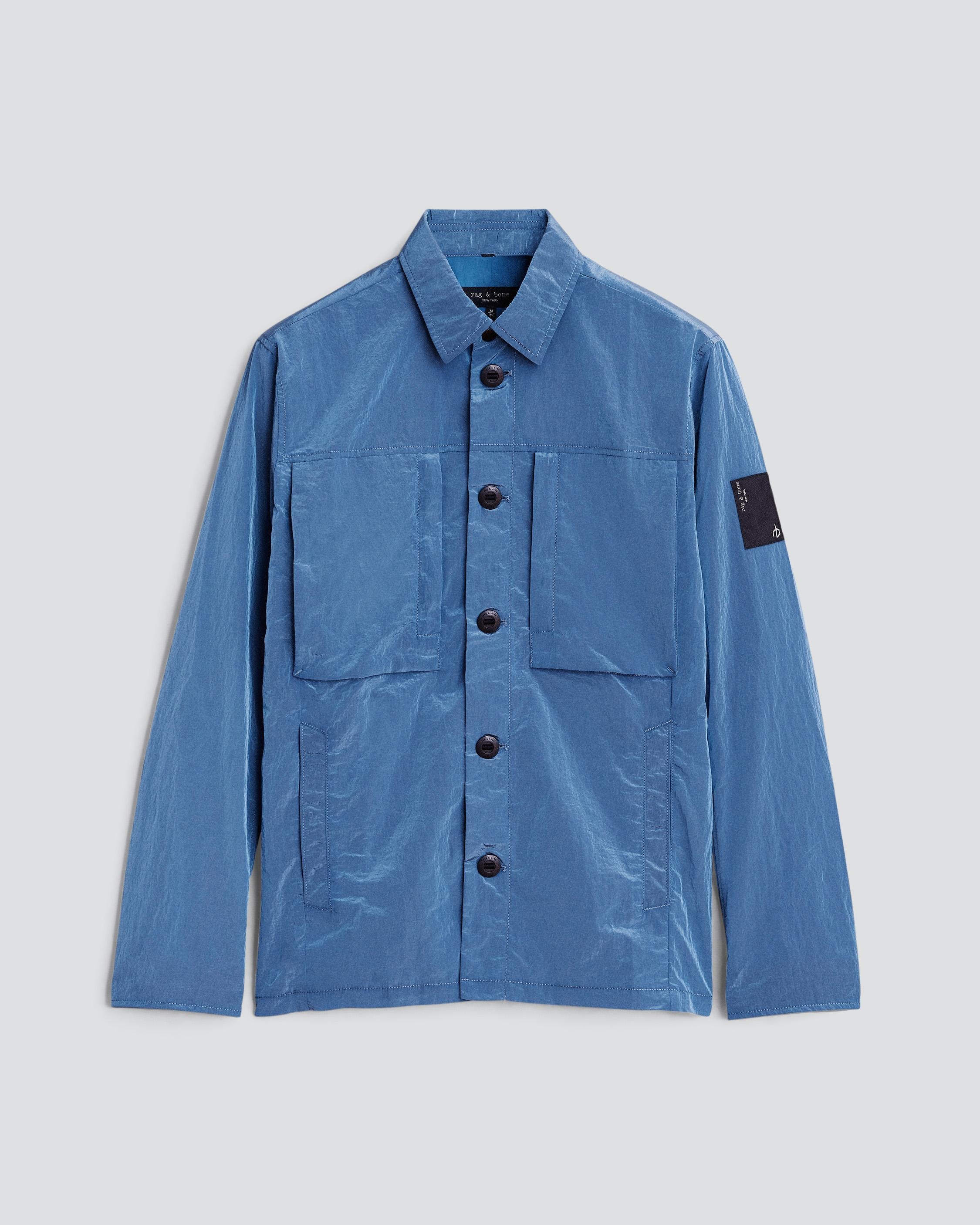 Border Nylon Shirt Jacket
Relaxed Fit Jacket - 1