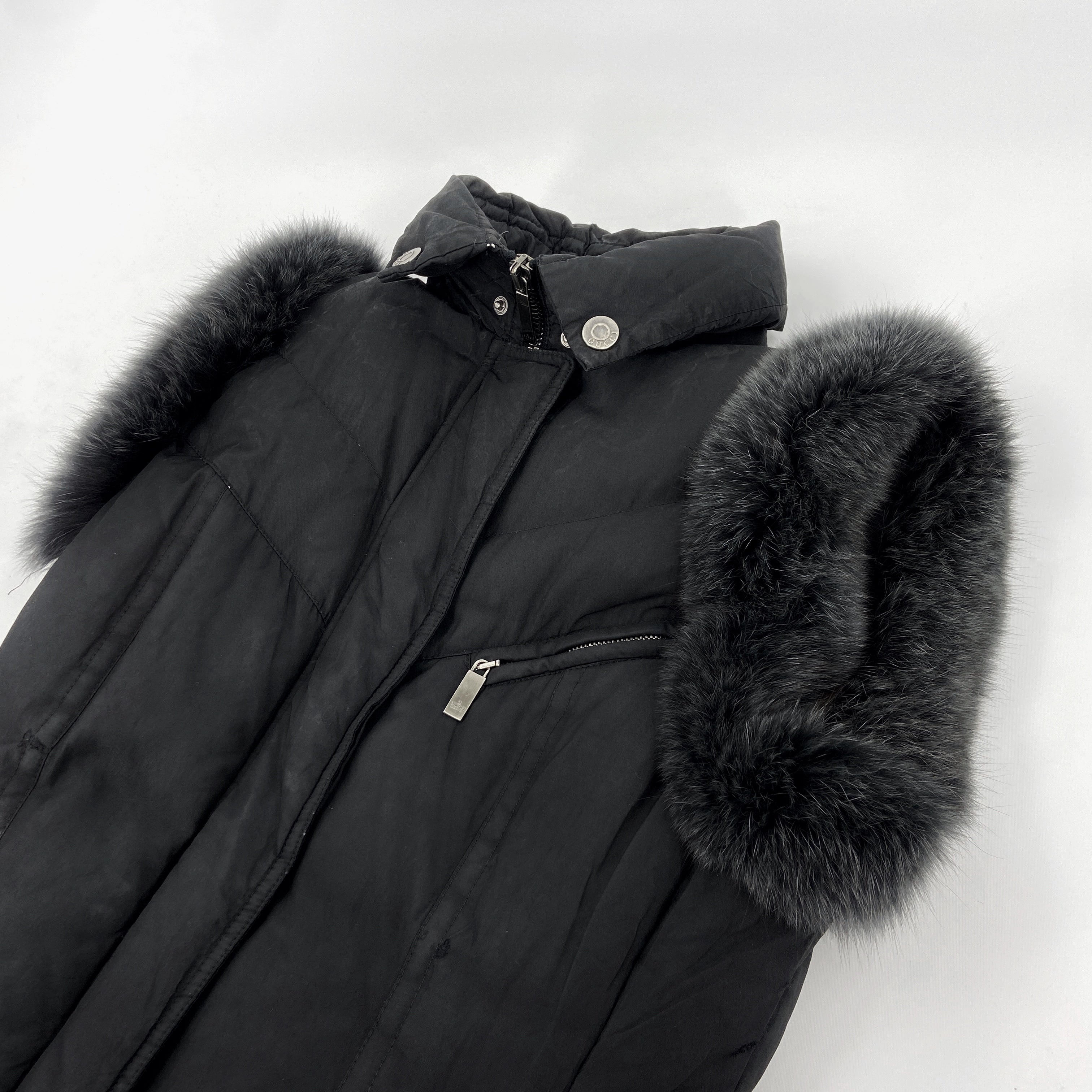 Gucci Fall 1998 Tom Ford Silk Quilted Down Puffer Vest 38 - 9
