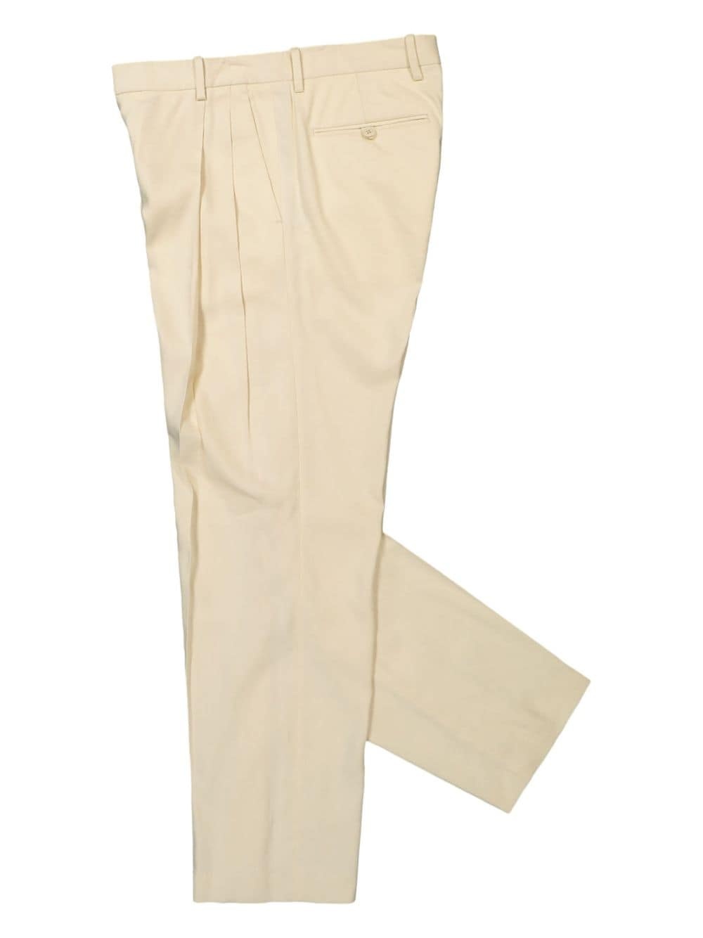 pressed-crease straight trousers - 3