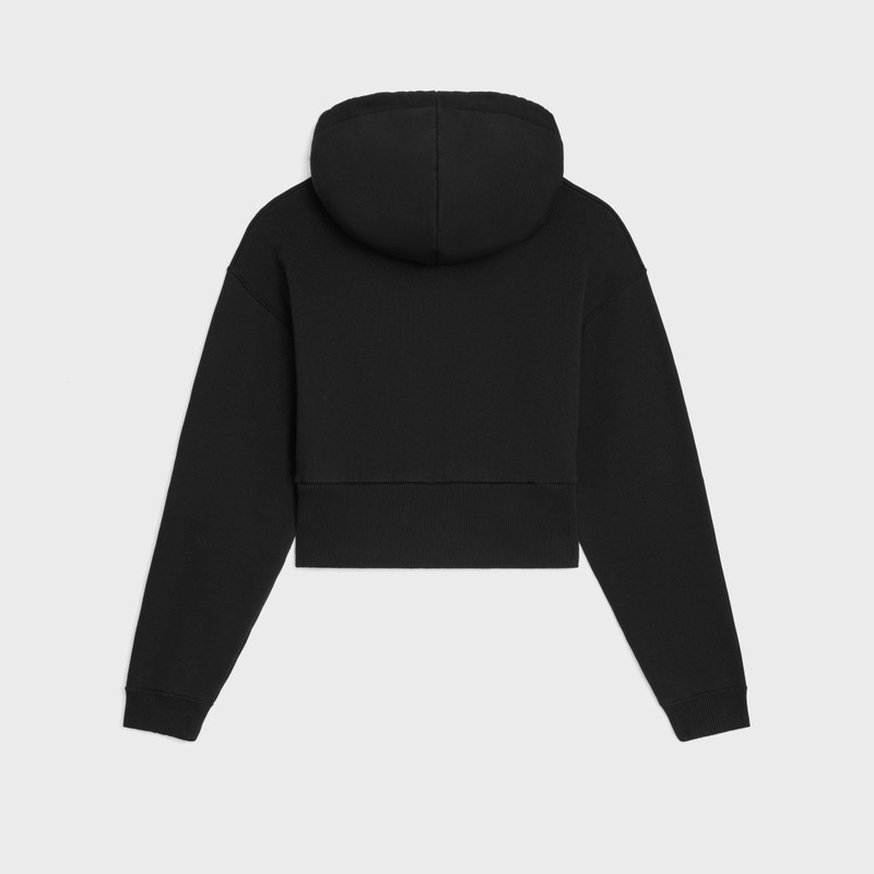 CELINE cropped hoodie IN cotton fleece outlook