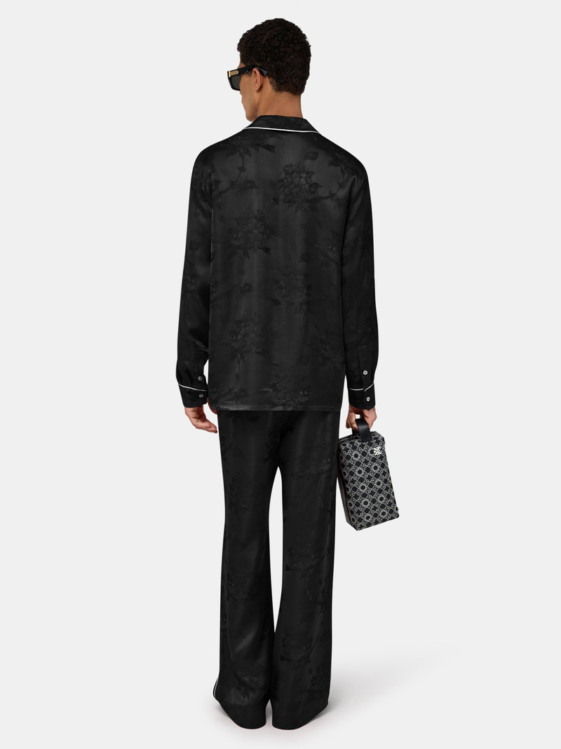 FLORAL JACQUARD PULL ON PANT - Black 4