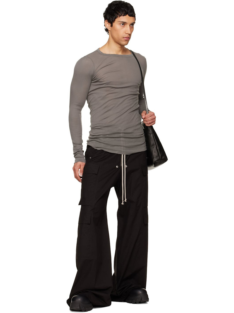 Rick Owens Gray Temple Rib LS T-shirt outlook