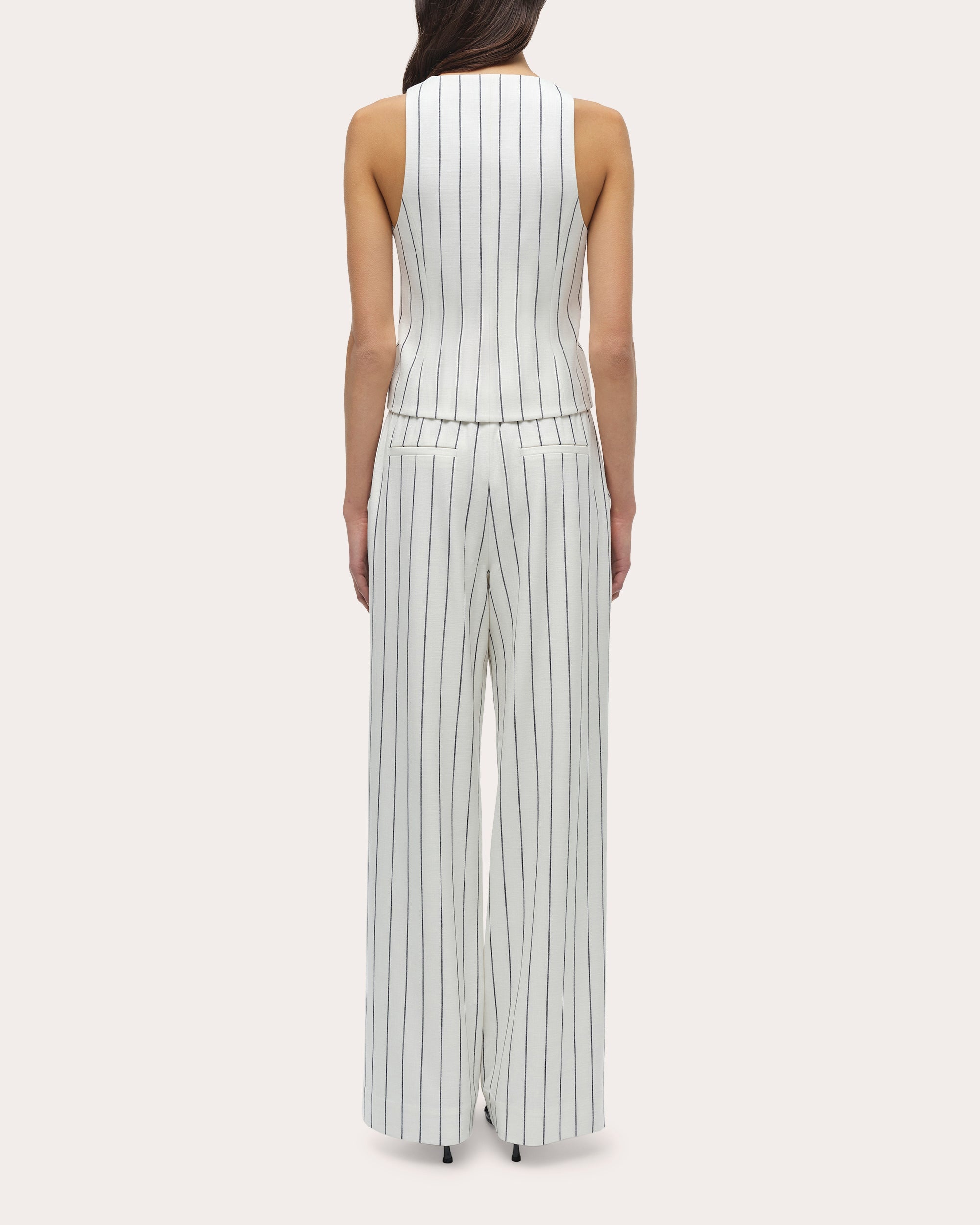 Sabina Stripe Suit Vest - 2
