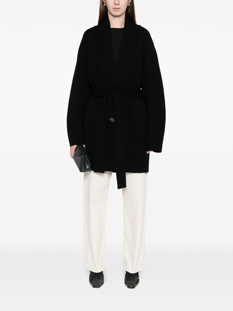 TOTEME shawl-lapel knitted coat outlook