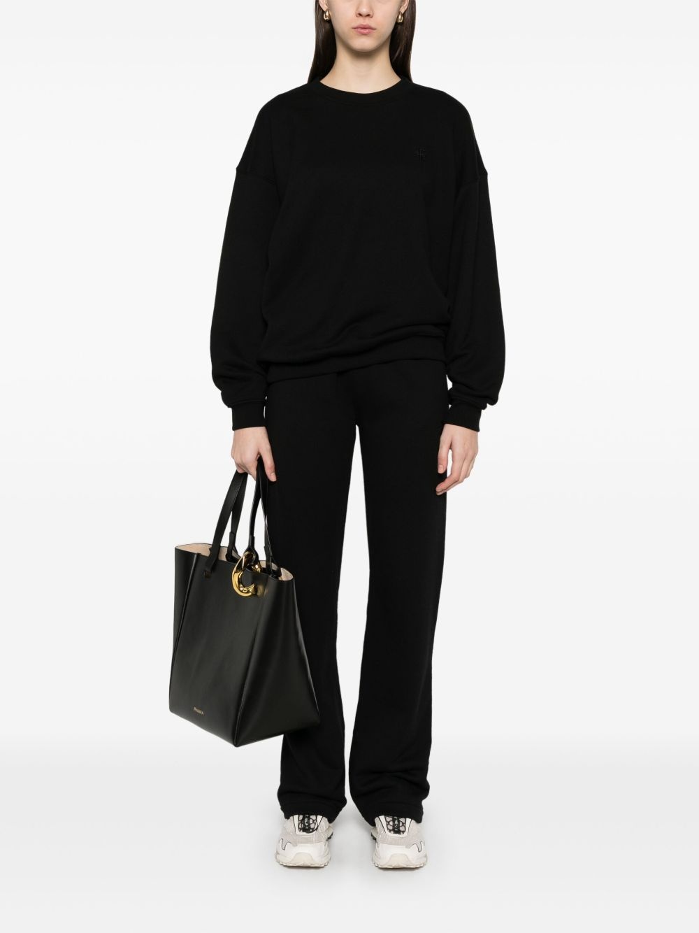 embroidered-logo sweatshirt - 2