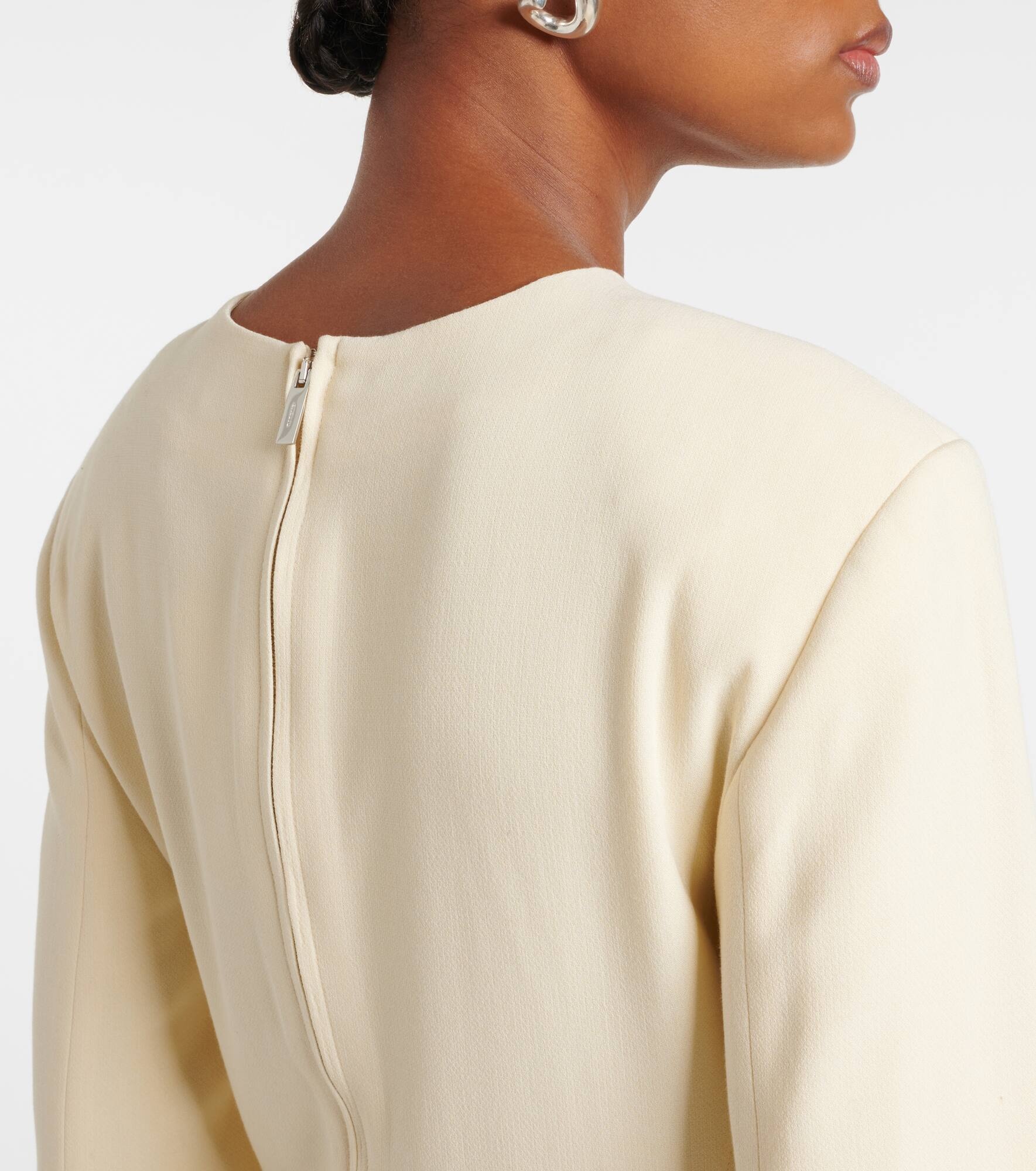 Pocket crêpe maxi dress - 5