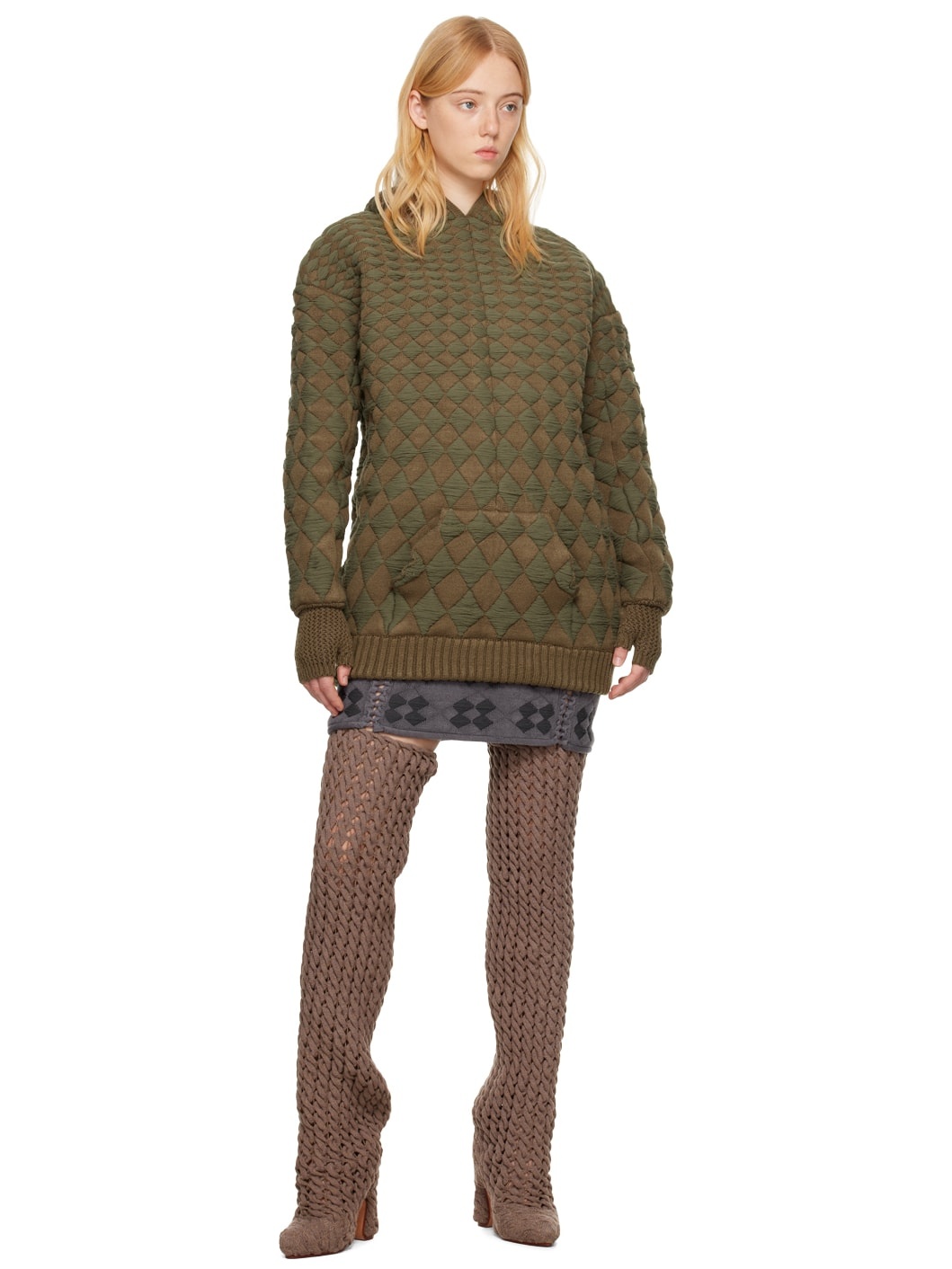 Khaki Illusion Hoodie - 4