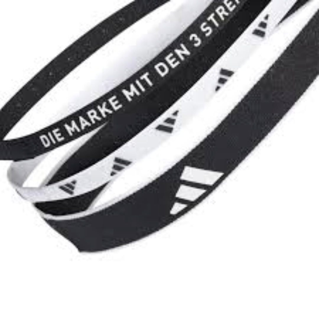 adidas Multiple Width Training Headbands 3 Per Pack 'Black White' IA3031 - 3