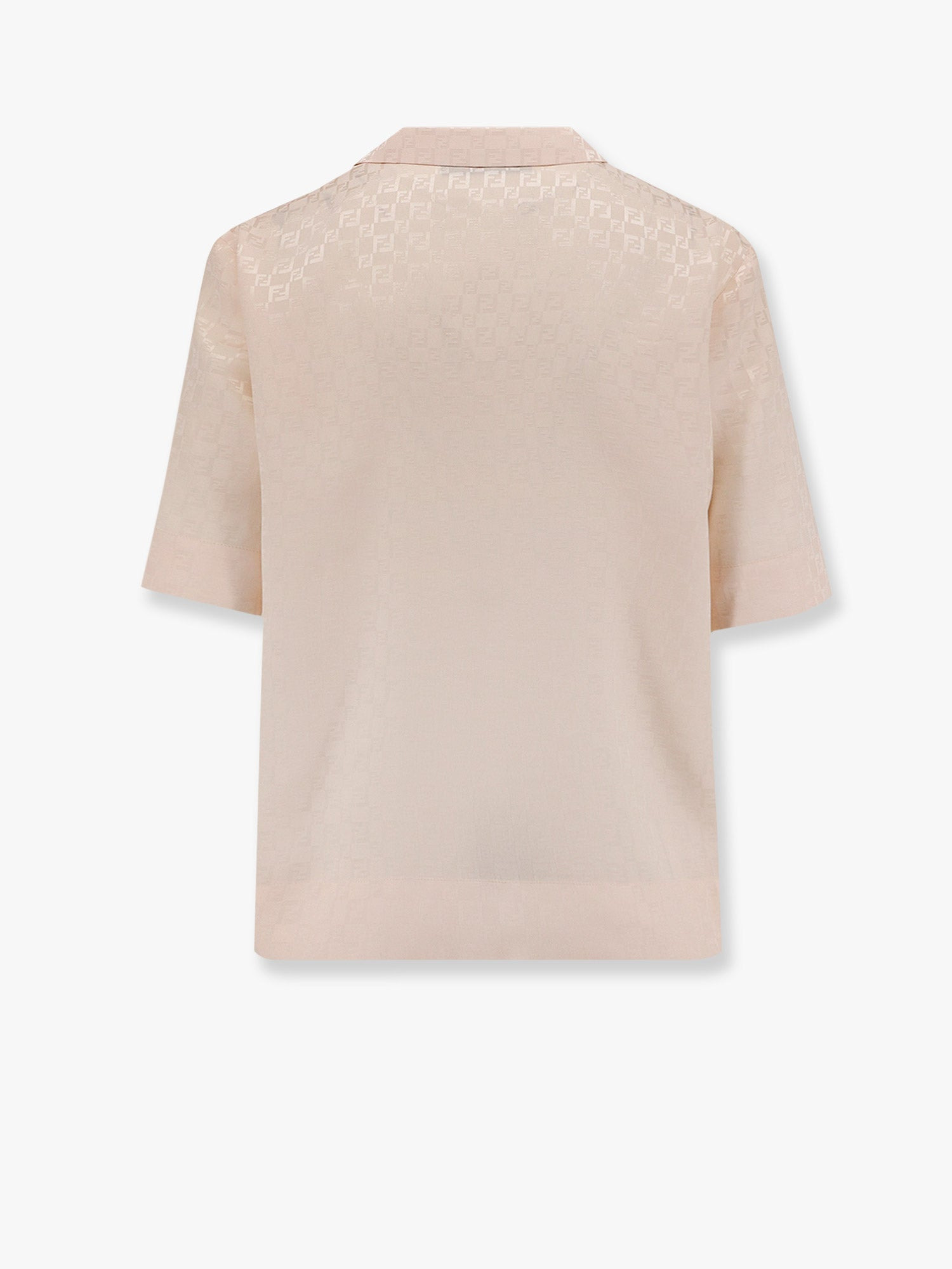 Fendi Women Jacquard Silk Shirt With Ff Chess Motif - 5