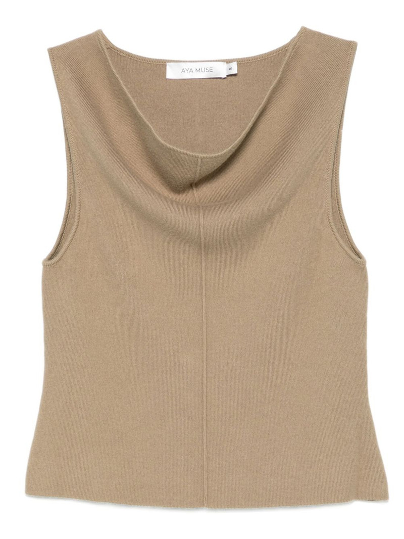 cowl-neck tank top 1