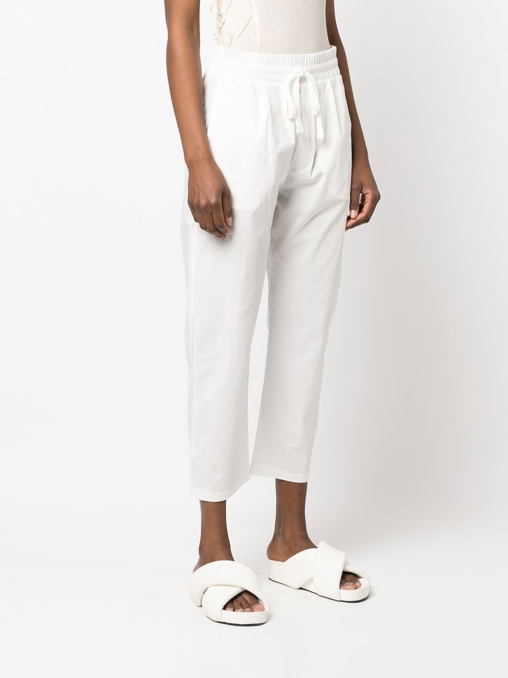 drawstring cropped trousers - 3