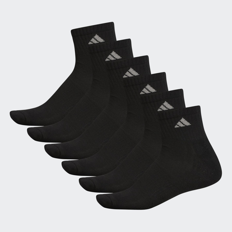 Athletic Cushioned Quarter Socks 6 Pairs XL 1