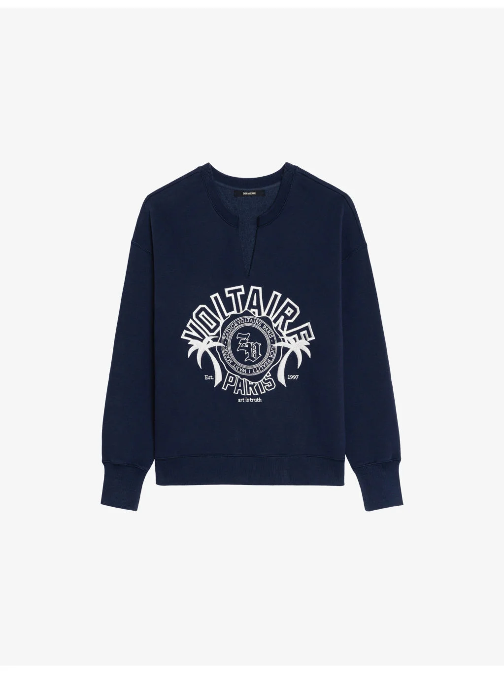 Olive Logo-Print Cotton-Jersey Sweatshirt - 1