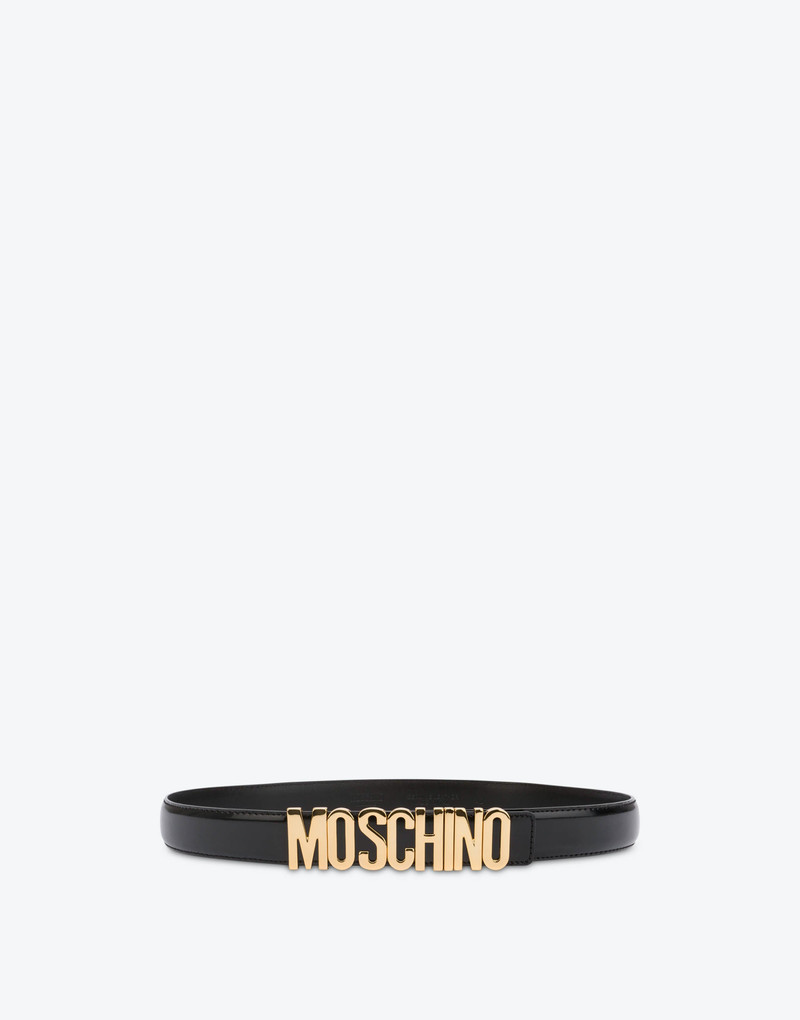 LEATHER BELT WITH LOGO 3