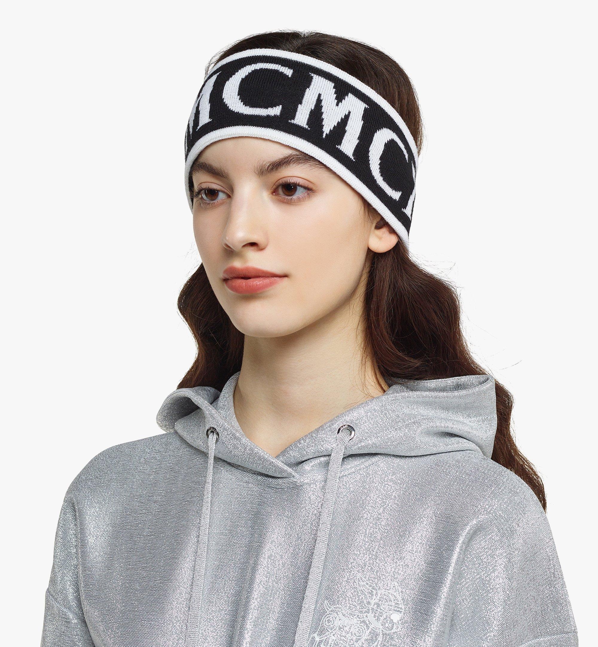 MCM Monogram Jacquard Wool Headband - 4
