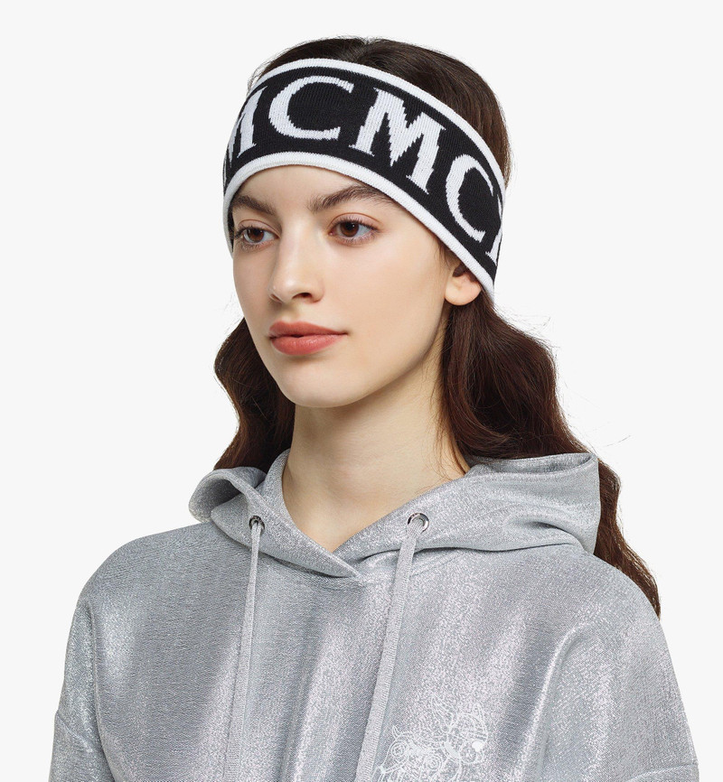 MCM Monogram Jacquard Wool Headband 4