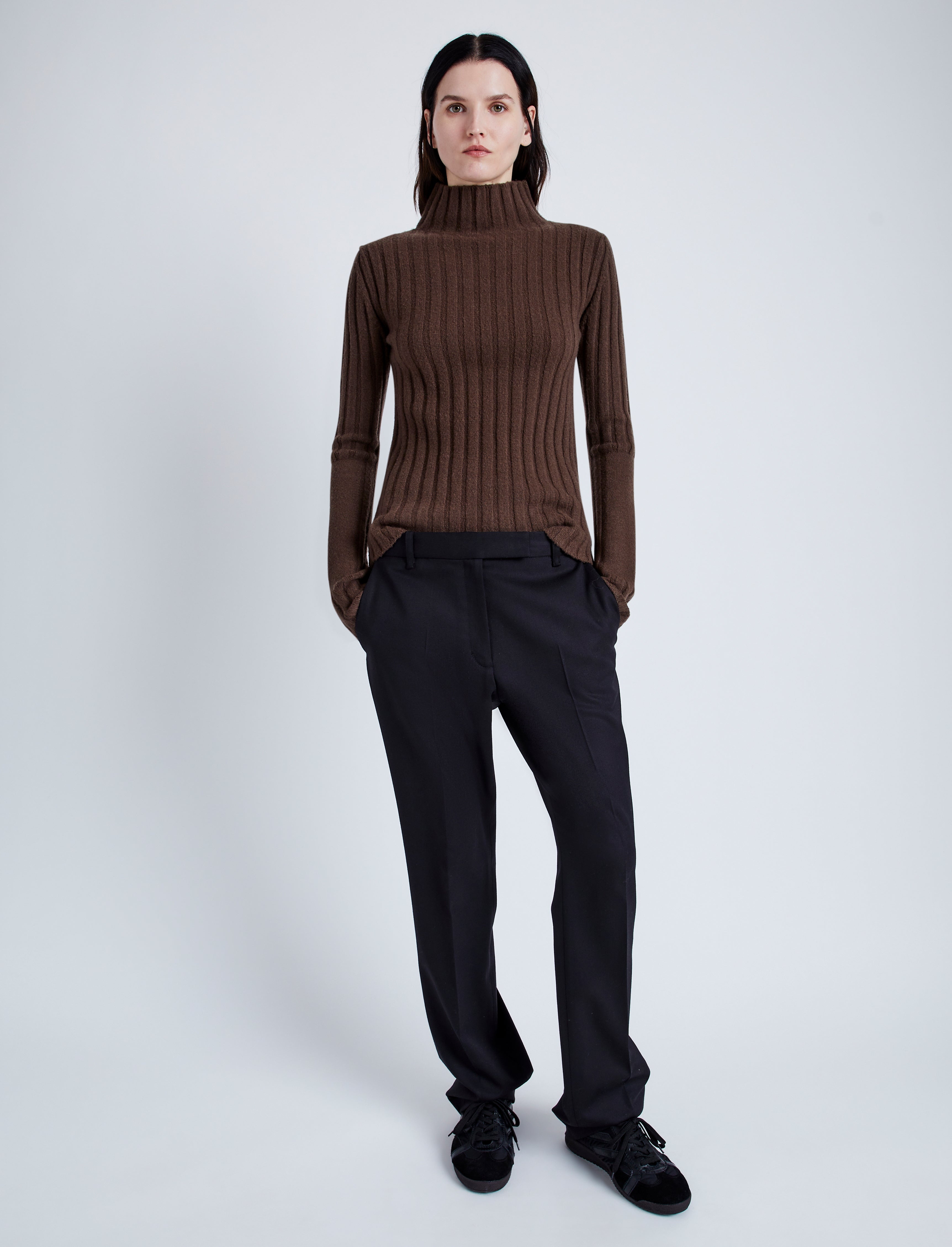 Haven Sweater in Midweight Cashmere Rib - 3