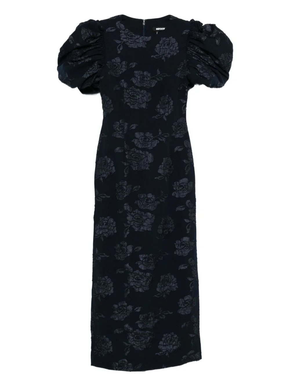 jacquard puff maxi dress - 1