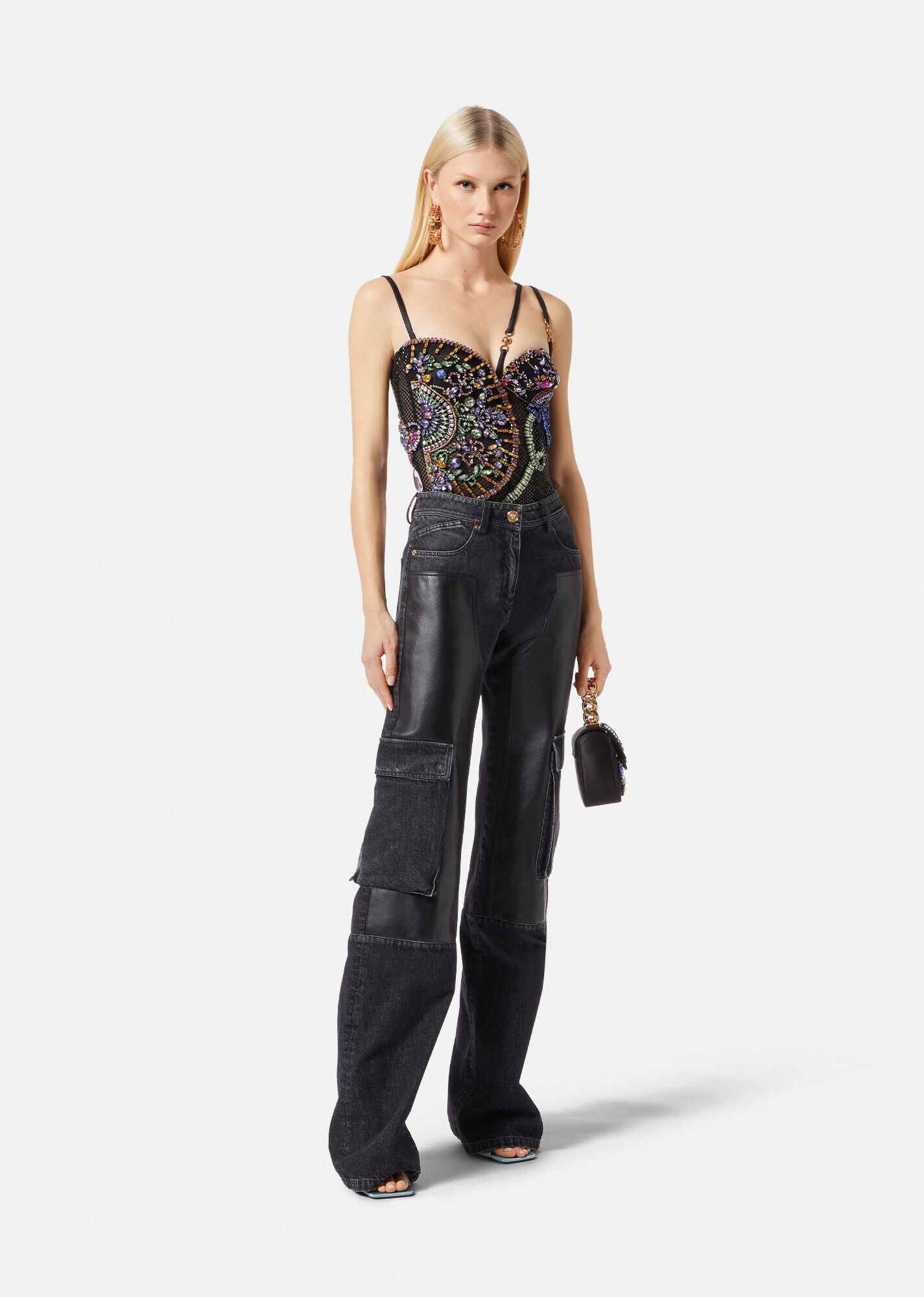 Panelled Cargo Jeans - 2