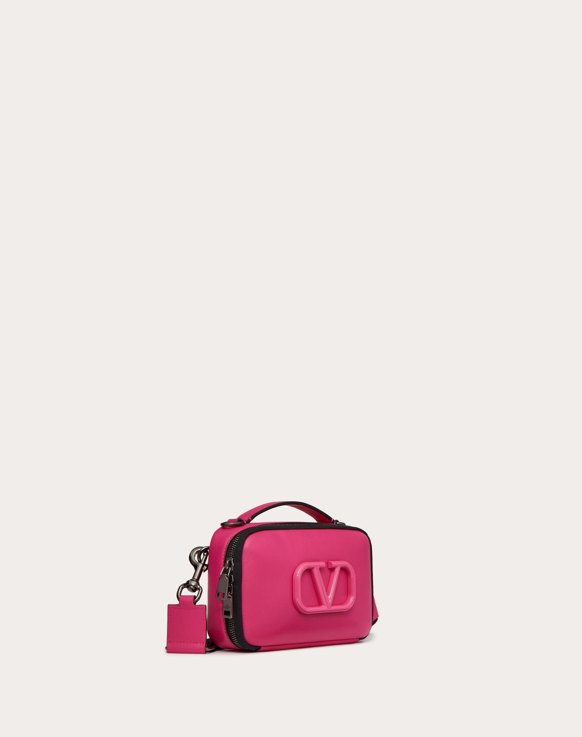 LACQUERED VLOGO SIGNATURE LEATHER CROSSBODY BAG - 2