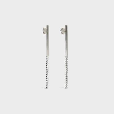 CELINE Edwige Earrings in Brass with Rhodium finish and Crystals outlook