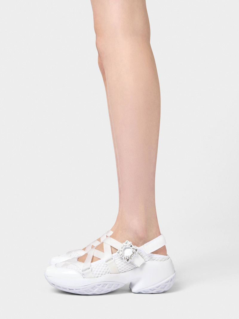 Roger Vivier Viv' Run Ballerinas in fabric outlook