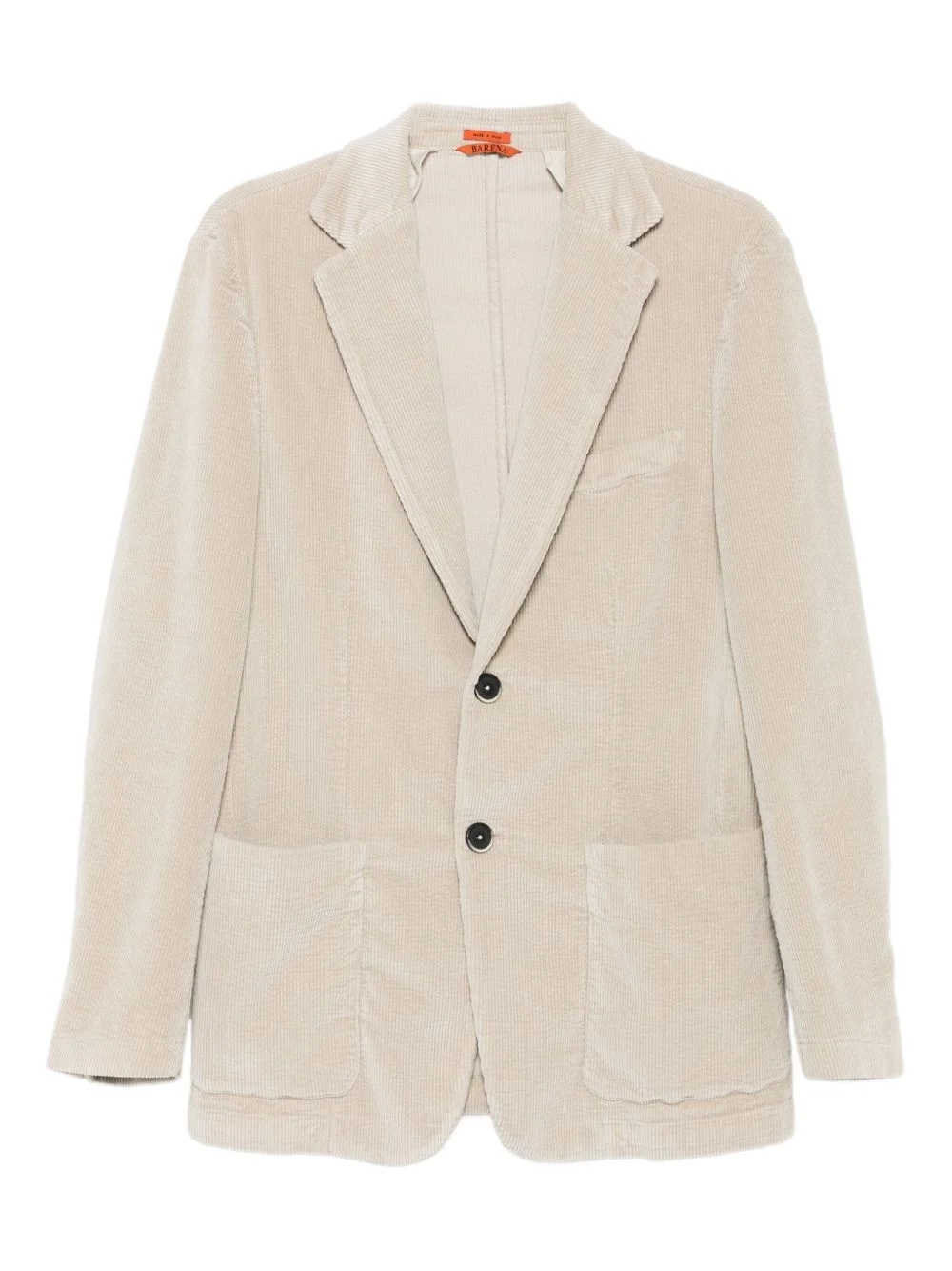 corduroy single-breasted blazer - 1