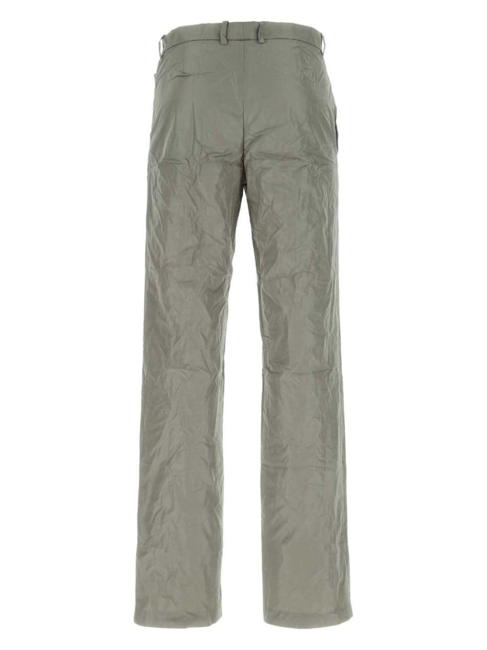 crinkled straight-leg trousers - 2