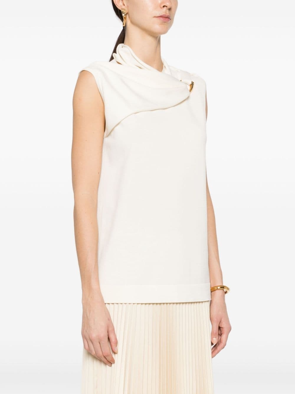 round-neck sleeveless top - 3