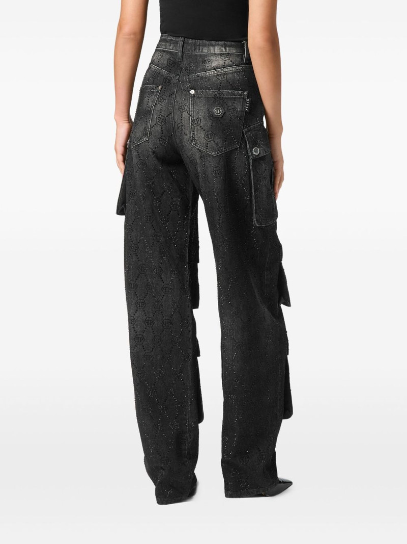Cargo Monogram Strass jeans 4