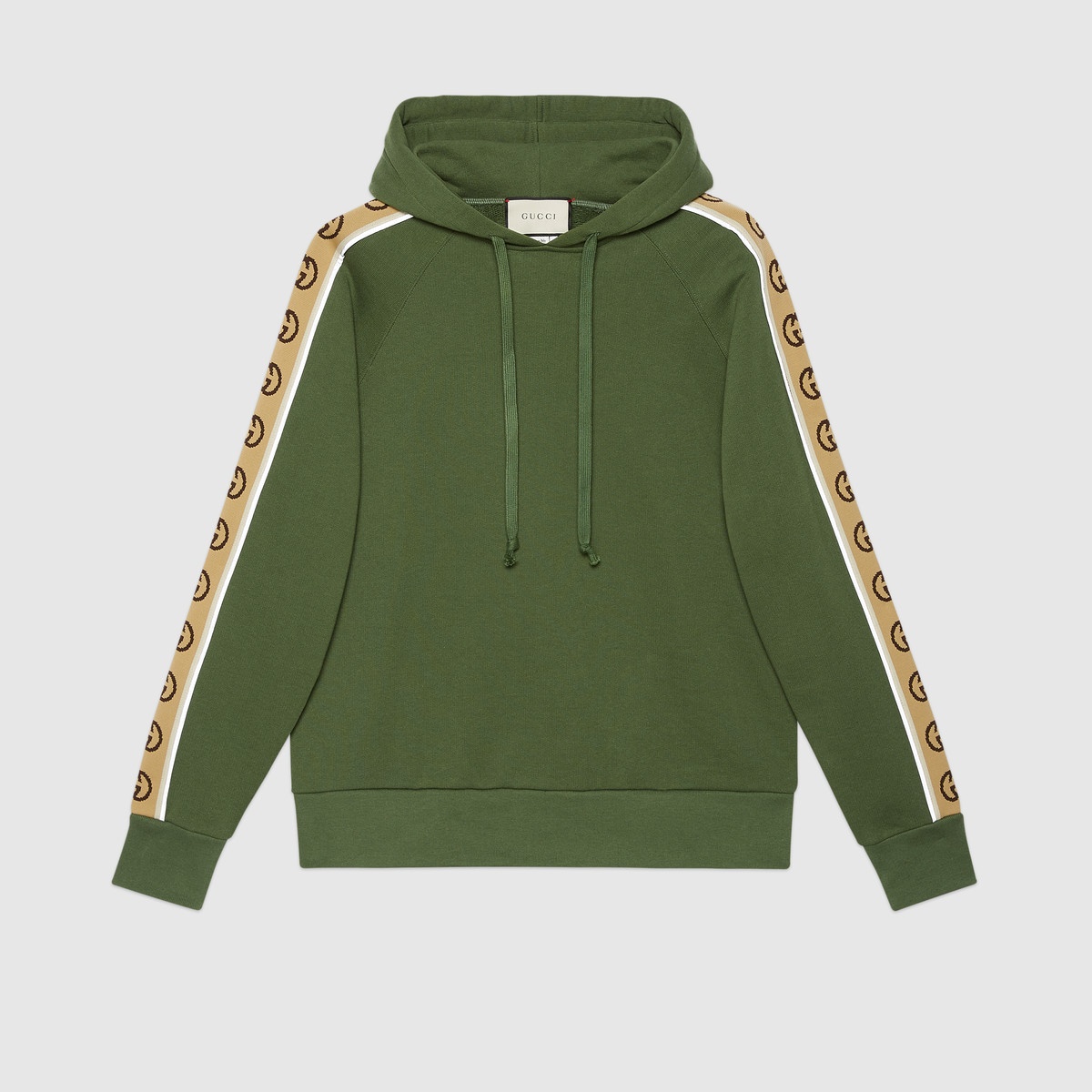 Cotton jersey hooded sweatshirt - 1