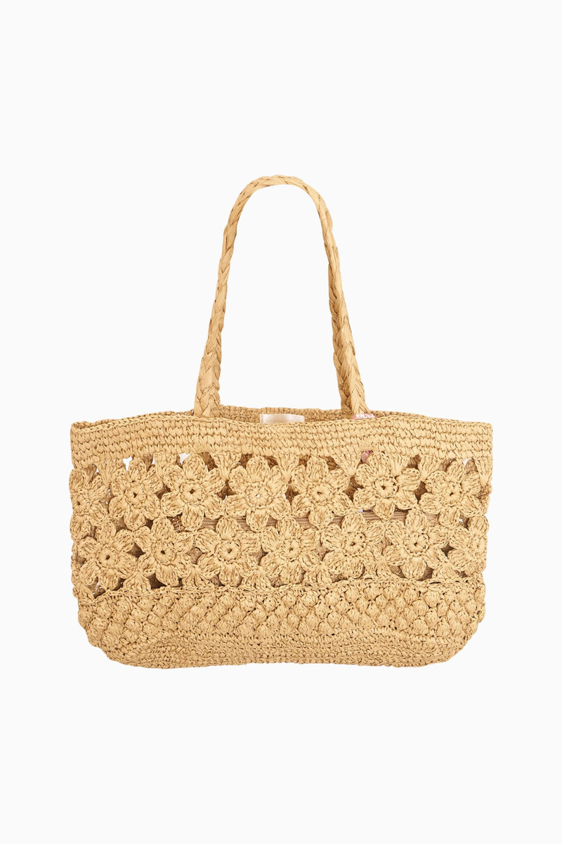 Sharlo Crochet Flower Tote Bag 1