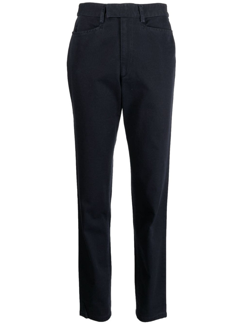 mid-rise straight-leg cotton jeans 1