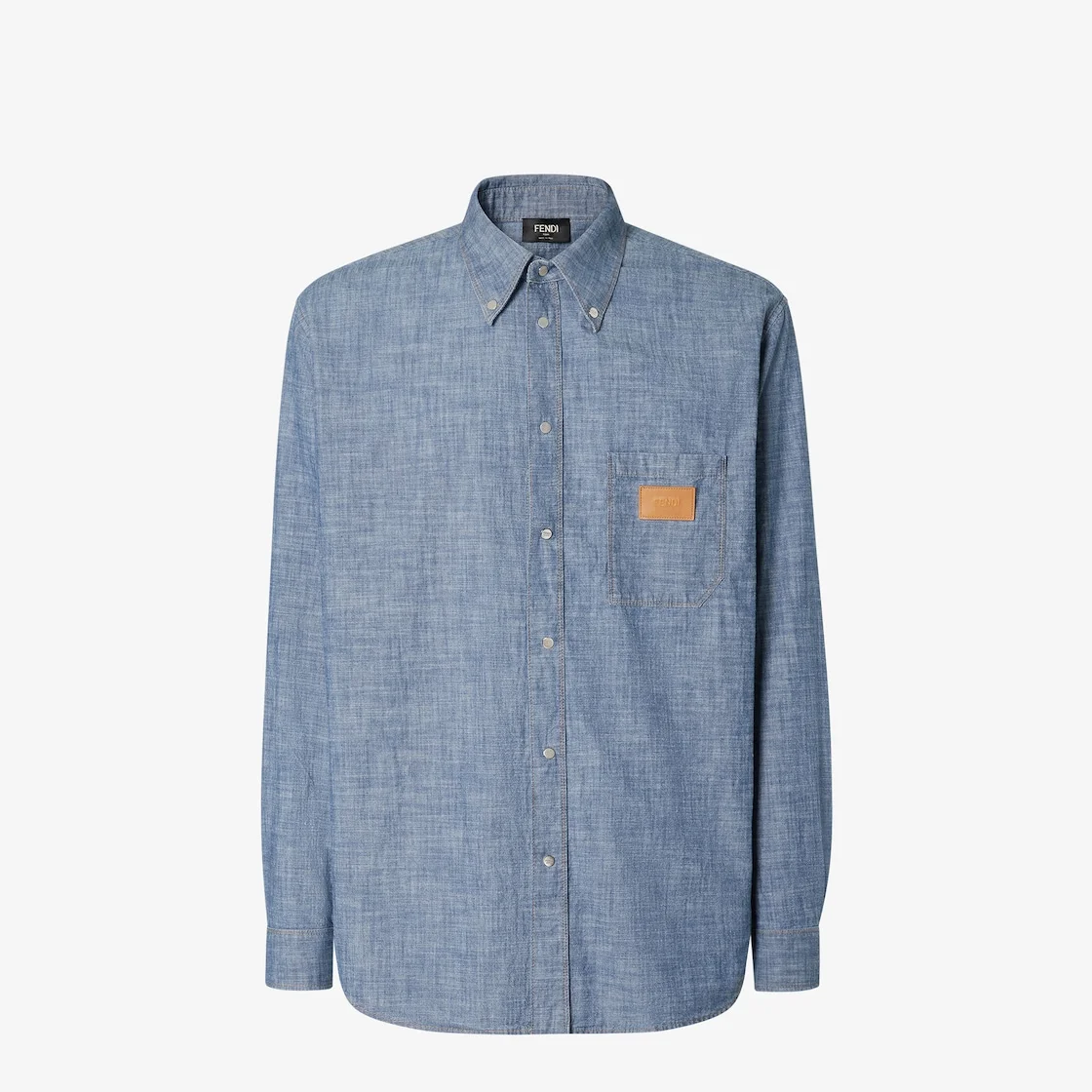 Shirt Light blue chambray shirt - 1