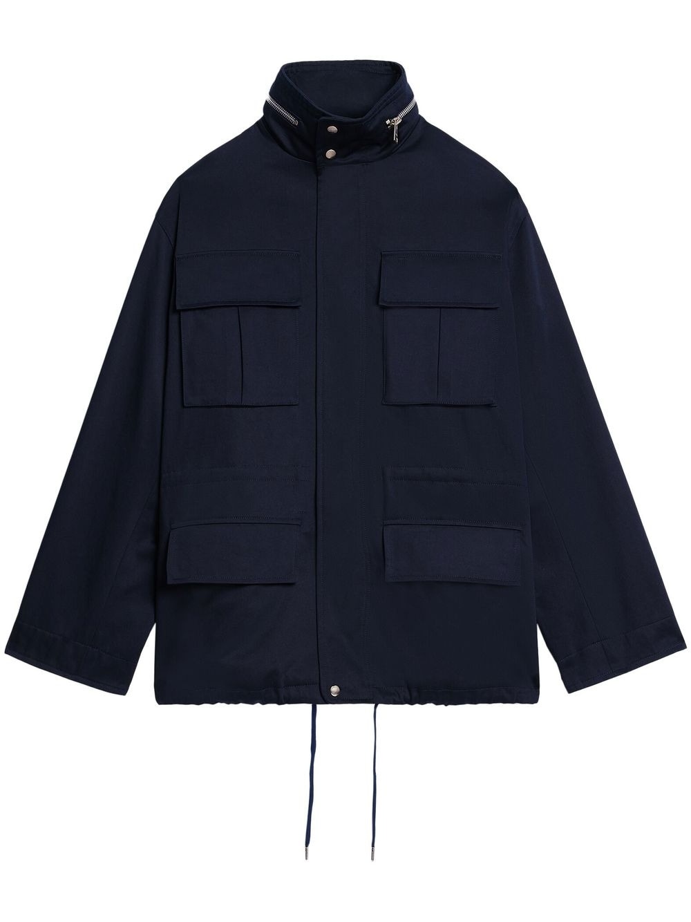 zip-up pocket-detail jacket - 1