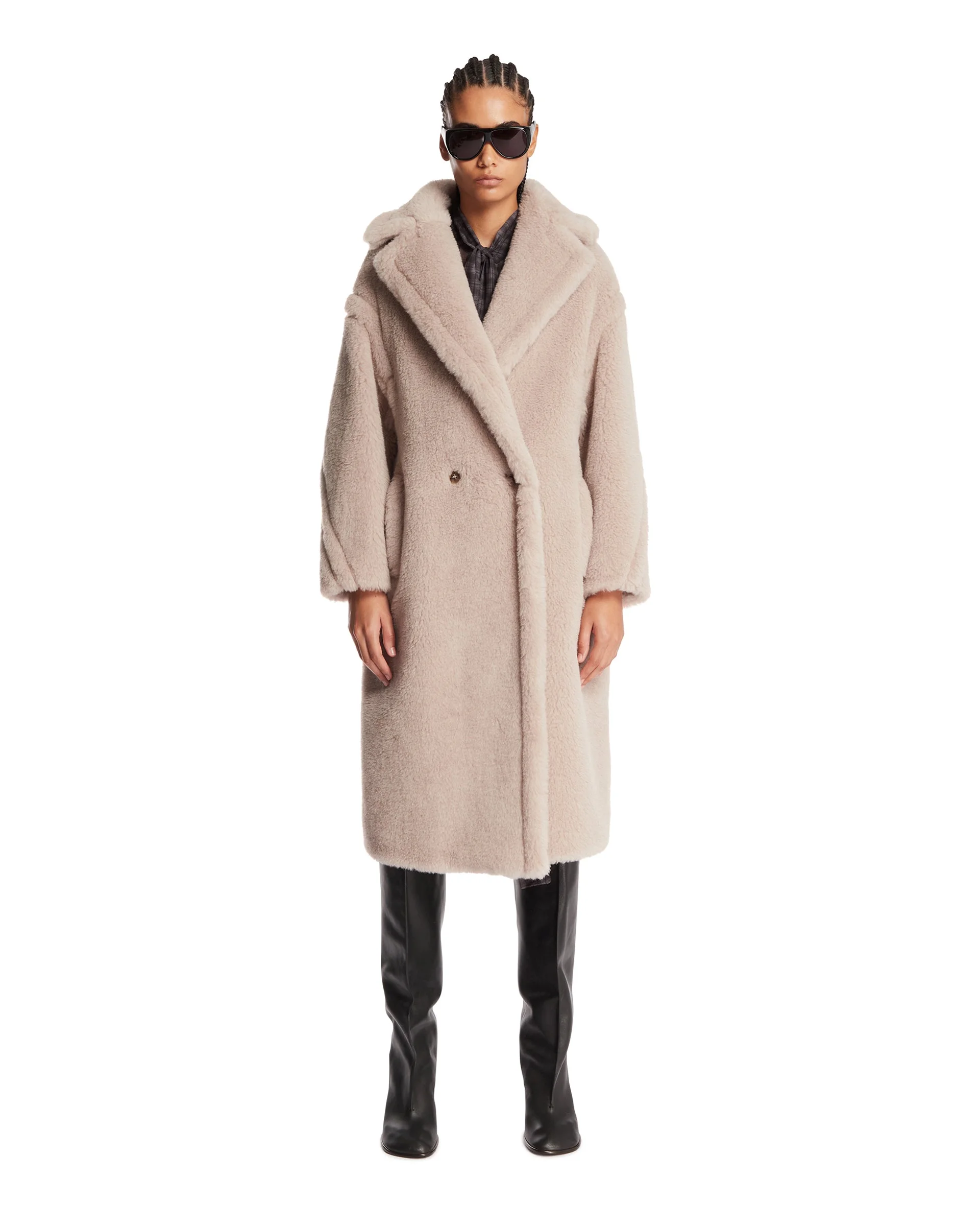 Beige Teddy Bear Icon Coat - 1