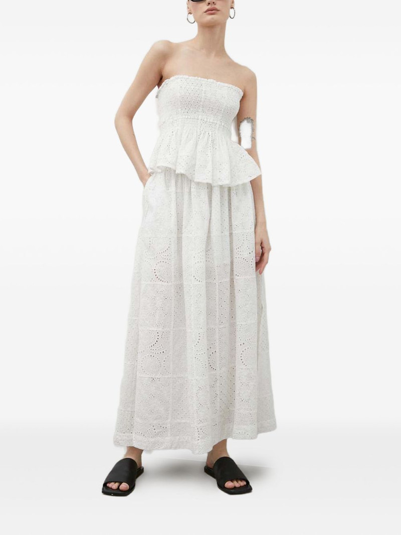 HERSKIND eyelet-slit maxi skirt outlook