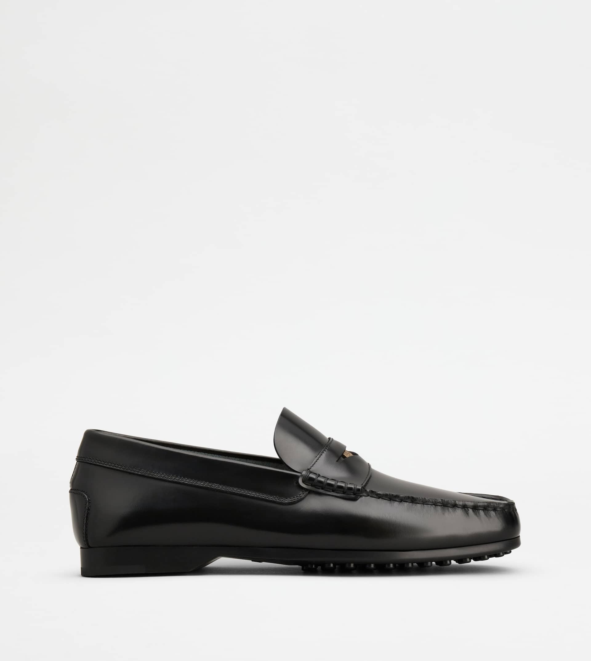 LOAFERS IN LEATHER - BLACK - 1