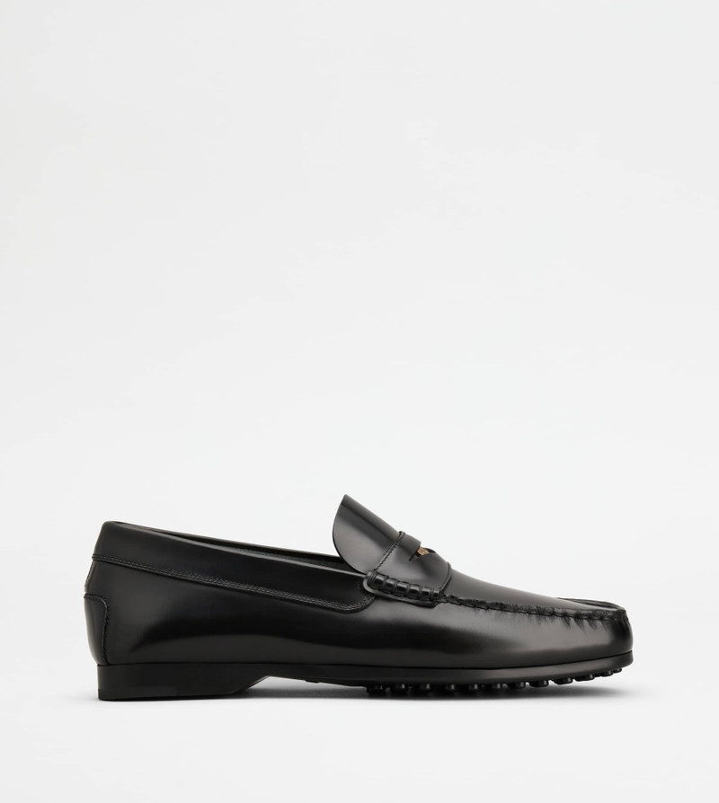 LOAFERS IN LEATHER - BLACK 1